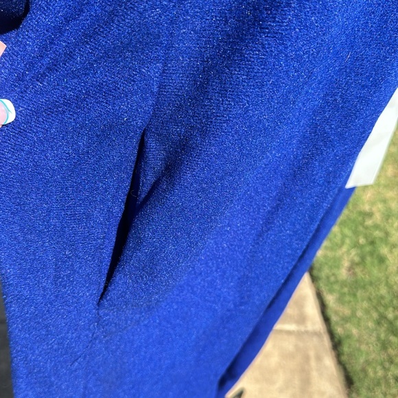 Nos Vintage Komar Blue Velvety Zip Robe L USA Made - Picture 10 of 12